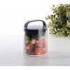 Prepara Evak Fresh Saver Short Airtight Food Storage Containers with Black Handle, BPA Free Pantry Organizer Canisters (Small) - 3 of 4