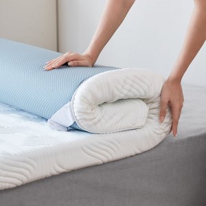 3 inch Firm Mattress Topper, Cooling Gel Infused Bed Topper with Tencel Cover - 1 of 4