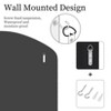 39.3x27.5in Extra Large Mirrored Pleated Edge Arched Wall Mirror Decorative Venetian Mirrors - 4 of 4