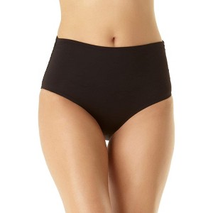Anne Cole - Women's Convertible High Waist Shirred Swim Bottom - 1 of 4