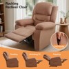 Adult Recliner Chair with Overstuffed Armrest and Backrest for Living Room - 3 of 4