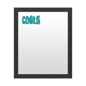 Trademark Fine Art Dry Erase Marker Board with Printed Artwork - ABC 'Goals Script' White Board - 1 of 4