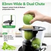 Juicer Machine, Aeitto Cold Press Juicer with Big Wide 83mm Chute 900 ml Juice Cup, Masticating Juicer for Fruits and Vegetables - 2 of 4