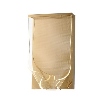 ET2 Lighting Rinkle 1 - Light Wall Light in  French Gold