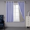 Deconovo Faux Linen Total Blackout with Coating Curtains (2 Panel) - 4 of 4