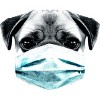 Junior's Design By Humans Masked Pug By clingcling T-Shirt - 2 of 3