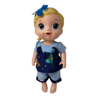 Adorable Dinosaur Print Short Set for 12 Inch Baby Alive and Little Baby Dolls