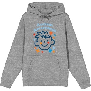 Playful Puzzle Pieces Autism Awareness  Adult Long Sleeve Hoodie - 1 of 2