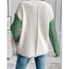 Women's Colorblock Cable Patched Pocket Sweater - Shop Lala Loo - 2 of 4