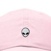 Dalix Lil Alien Embroidered Cotton Cap Outdoor Space Nature Dad Hat Mens - 2 of 4