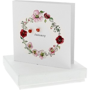 Pavilion Gift Company - January - 5mm Sterling Silver Cubic Zirconia Stud Earrings - Earrings - 1 of 4