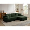 109'' Modern Boneless Sofa Couch, Corduroy Modular Sectional Sofa With L-Shape Chaise, No Assembly Required - 2 of 4