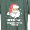 Women's - Instant Message - Santa Neighborhood Watch Christmas Short Sleeve Graphic T-Shirt - 2 of 4