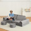 Jojoka 14-Piece Modular Kids Sofa Set, Soft Velvet Play Sofa for Children, Creative Play Furniture for Playroom - 3 of 4