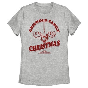 Women's National Lampoon's Christmas Vacation Griswold Family Moose T-Shirt - 1 of 3