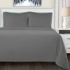 Cotton Flannel Solid or Trellis Heavyweight Duvet Cover Set with Matching Pillow Shams by Blue Nile Mills - 2 of 3