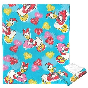 Disney Donald Duck Donald & Daisy True Love Silk Touch Throw Blanket 50x60 Inches - 1 of 4