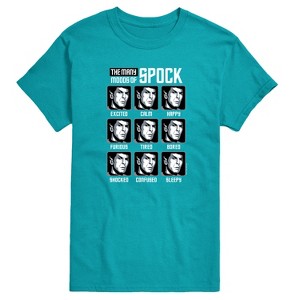 Men's - Star Trek - Spock Moods Short Sleeve Graphic T-Shirt - 1 of 4