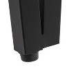 Storied Home Astoria Wood End Accent Table Natural/Black: Iron Hairpin Legs, Pacific Northwest Inspired, Round Shape - 2 of 4