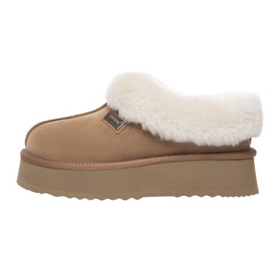 Women Leather Slippers - Topknot