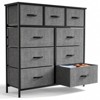 SKRAN Tall Fabric Clothes Cabinet Storage Organizers with 9 Drawers And Wood Top Surface Table Chest Of Drawers, Living Room, Hallway, Porch - 2 of 4