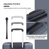 FURNIinspire Bag and Luggage Sets 3 Piece Travel Suitcase Set with Spinner Wheels, Stylish Lightweight Carry On Luggage, Grey, 18.9"*11.77"*28.94" - 2 of 4