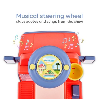 Blue and Red 6V Ride-On SUV for Toddlers