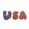 USA Sugar Cookie Dog Toy - 4th of July, Memorial Day, Patriotic Pet Plush Squeak Toys - 2 of 4