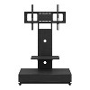 Dolonm Adjustable Height TV Stand with Wheels & Pull-Out Drawer for 32-75 Inch TVs, Mobile TV Cart for Living Room, Bedroom, Office - 2 of 4