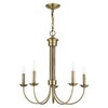 Livex Lighting Estate 5 - Light Chandelier in  Polished Brass - 2 of 2
