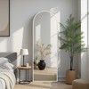 Stylish Metal Floor Mirror: 65x22 Inch Arch Design - 2 of 4