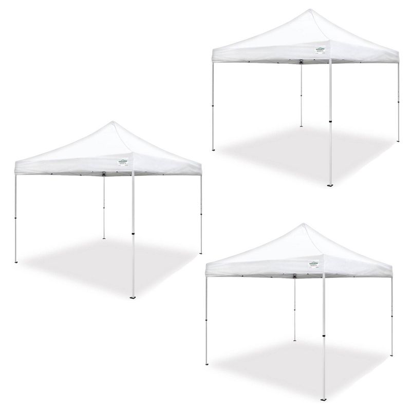 Caravan Canopy Pro 2 10 x 10 Foot Straight Leg Instant Canopy, White (3 Pack), 1 of 7