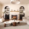 Aged Oak Wall Mounted Wood Floating Fireplace Shelves, Cap-Shelf Mantel - 3 of 4