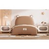 KTMBDW Twin Size Upholstered Platform Bed with Bear-shaped Headboard and Footboard for Girls and Boys - 4 of 4