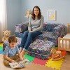Hooseng Glow in The Dark Kids Modular Sofa, 3-in-1 Convertible Toddler Play Couch with Memory Foam & Floor Cushion for Playroom & Bedroom - 3 of 4