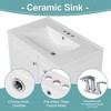 30"W Bathroom Vanity with Sink, Bathroom Cabinet with 3 Drawers, Door Shelf and Soft Closing Door -ModernLuxe - 3 of 4