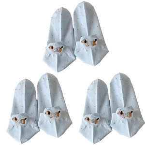 Anna-Kaci Women's 3-Pair No-Show Socks with Embroidered Dog Design and Soft Knit Low-Cut Fit for Everyday Comfort - 1 of 4