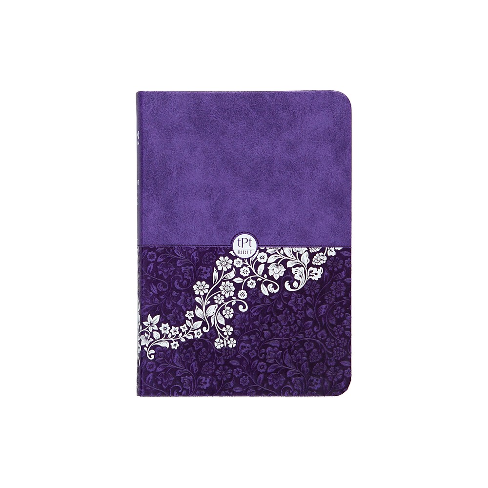 The Passion Translation New Testament (2020 Edition) Compact Violet - by Brian Simmons (Leather Bound)