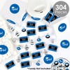 Big Dot of Happiness 2025 Blue Graduation Party Candy Favor Sticker Kit - 304 Pieces - 2 of 4