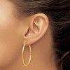 Black Bow Jewelry 2mm x 40mm 14k Yellow Gold Classic Round Hoop Earrings - 3 of 4