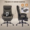 Office Chair with Foot Rest, PU Home Computer Desk Chairs with Ergonomic Back Support, 360¡ãSwivel Free, 500LBS Big and Tall Office Chair - 4 of 4