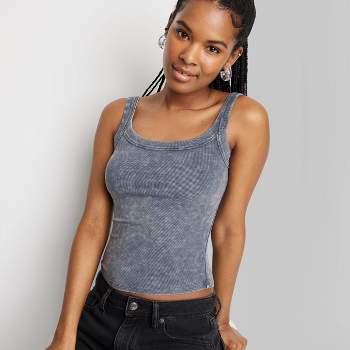 Women's Slim Fit Cropped Cami Tank Top - Wild Fable™ : Target