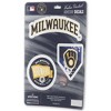 MLB Milwaukee Brewers Sticker Decal - 3pk - 2 of 4