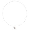 Disney Tinkerbell B Initial Silver Pendant Necklace - 3 of 4