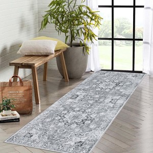 Washable Area Rug, Stain-Resistant, Non-Slip,Small Machine Washable Rugs for Living Room, Bedroom, Hallway - 1 of 4