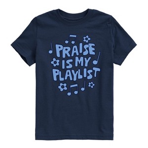 Boys' - Instant Message - Praise Is My Playlist Short Sleeve Graphic T-Shirt - 1 of 4