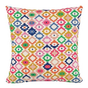 18"x18" Skyline Furniture Square Outdoor Throw Pillow Catalina Multi: Geometric Design, Zipper Closure, Polyester Fiber Fill - 1 of 4