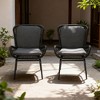2-Piece Patio Chair Set with Soft Cushions, Sturdy Outdoor Seating for Porch, Balcony, or Lawn, Perfect for Relaxing Outdoors - 3 of 4