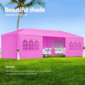 ORRD 10x30FT Pink Wedding Party Tent Outdoor Canopy Gazebo with 8 Removable Sidewalls, Event Shelter for Backyard & Garden - 1 of 4