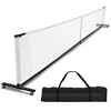 iMountek "Portable Pickleball Net System 22ft Regulation Size with Lockable Wheels & Carrying Bag for Backyard" Black - 3 of 4